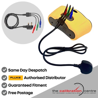 THE CALIBRATION CENTRE REPLACEMENT MAINS TEST LEAD - FITS FLUKE 1651 1652 1653 1651B 1652B 1652C 1654