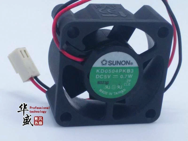SUNON KD0504PKB3 fan 40*40*20mm 5V 0.7W 2pin - Image 1 of 1