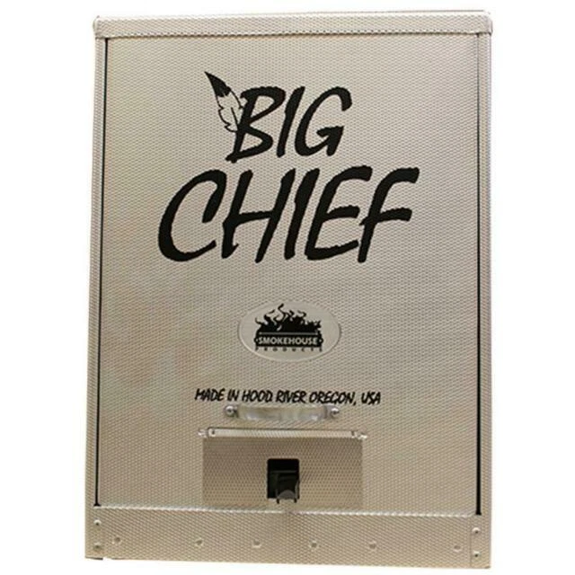 Smokehouse 9894-000-0000 Big Chief Front Load Vertical Smoker - Silver