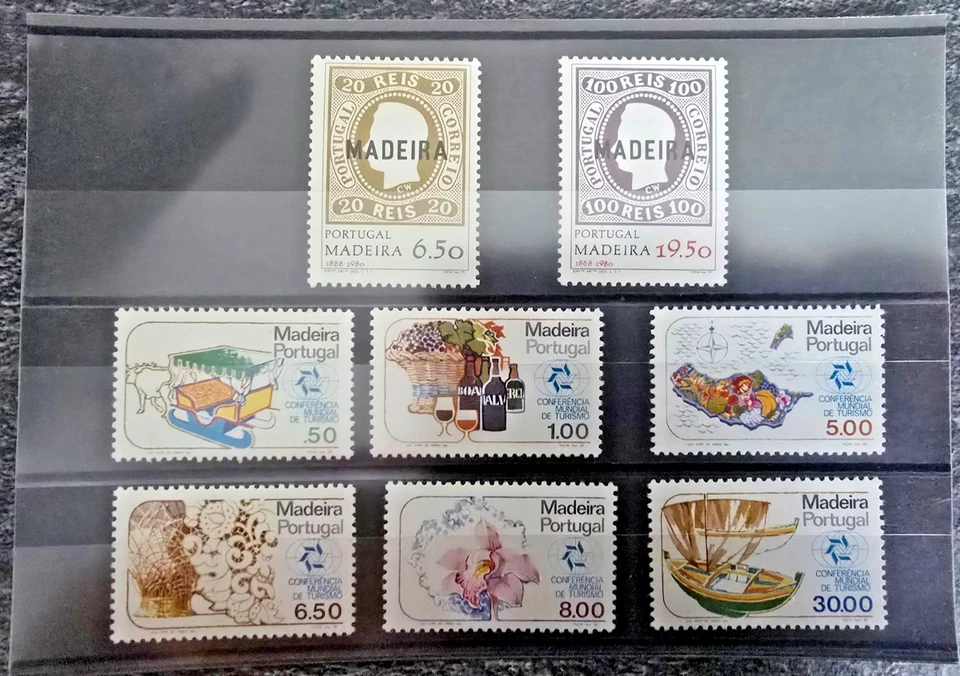 Conjunto de selos da Madeira Portugal 1980 - Conferência Mundial de Turismo - Imagem 1 de 1