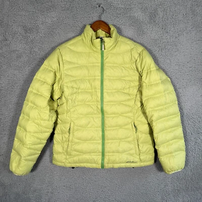 Chaqueta Eddie Bauer Mujer Grande Verde Plumón Puffer Bomber Cremallera Damas Foto 1 de 4