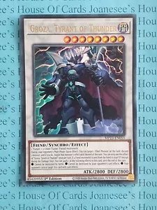 Groza, Tyrant of Thunder MP23-EN055 Ultra Rare Yu-Gi-Oh Card 1st Edition New - Picture 1 of 4