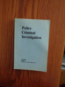Police Criminal Investigation by Municipal Police Institute 1981 SC - Picture 1 of 1