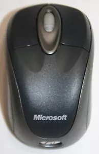 Microsoft Wireless Notebook Optical Mouse 3000 Model 1056 w/ Receiver Gray - Picture 1 of 8