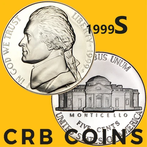 1999-S Proof Jefferson Nickel - (UNC) KM#192 - N99S Cover
