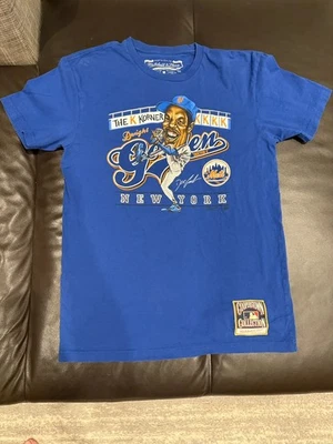 Mitchell & Ness Mens MLB New York Mets Dwight Gooden Caricature T-Shirt Sz. M - Image 1 of 4