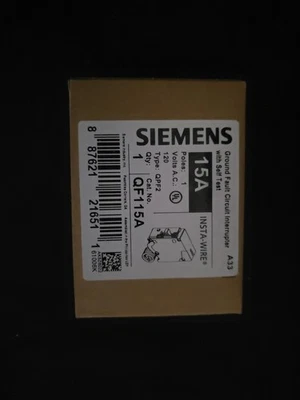 Disyuntor Siemens QF115A 15A Foto 1 de 2