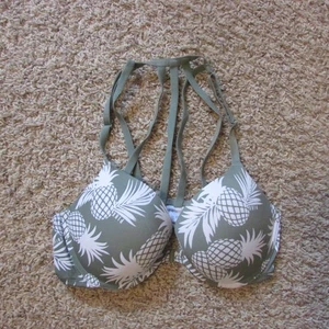 Victoria’s Secret Pink Wear Everywhere Push Up BH 36C Ananas Träger Rücken - Bild 1 von 3