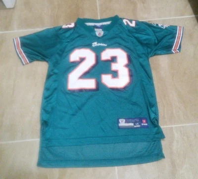 Camiseta para niños Reebok On Field x Miami Dolphins #23 Ronnie marrón verde talla M (10-12) Foto 1 de 4