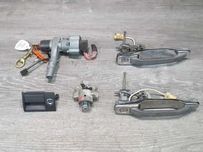 86-89 MERCEDES W126 DOOR HANDLE IGNITION SWITCH GLOVE TRUNK LOCK KEY SET OEM - Image 1 of 4