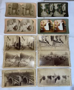 10 Vintage Stereoskop Karten Reisekarten Lot #6 - Bild 1 von 2