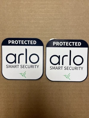 2 New Arlo Security Stickers/Window Clings. Smoke Free Home, Fast Free Shipping. - Image 1 of 2