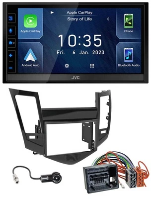 JVC DAB Bluetooth MP3 USB 2DIN Autoradio für Chevrolet Cruze ab 2009 - Bild 1 von 4