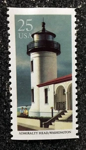 1990USA #2470 25c Lighthouse Single -  Admiralty Head Washington - Mint NH - Picture 1 of 1