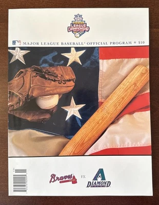 2001 NL Championship Program Atlanta Braves vs Arizona Diamondbacks - Unscored - Image 1 of 4