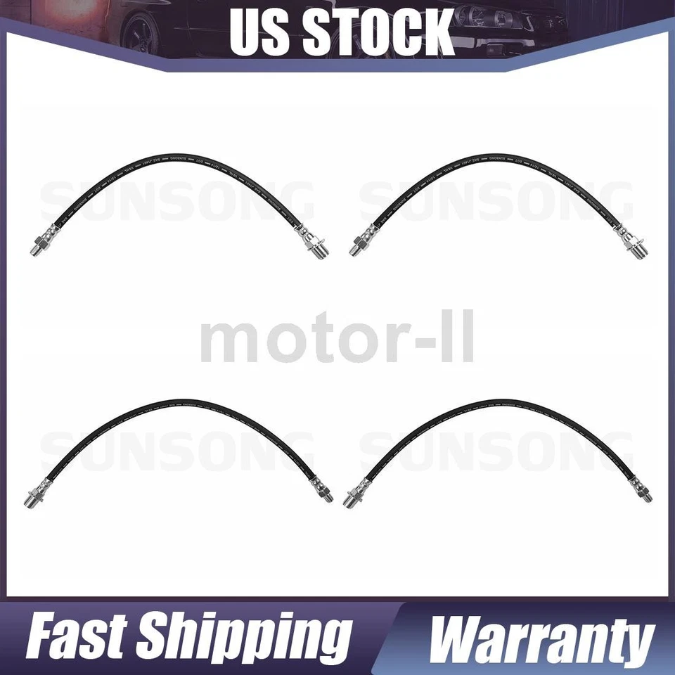 4PCS Front Rear Brake Hydraulic Hose For 1958 International Harvester A100 Truck - Image 1 of 4