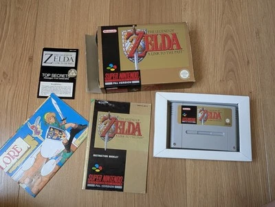 The Legend of Zelda A Link To The Past SNES Boxed Complete, Map, Top Secrets PAL - Image 1 of 4