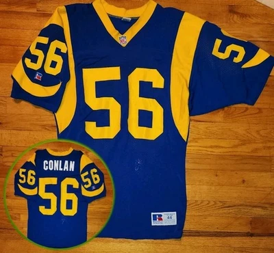 *WOW* Camiseta Russell Los Angeles RAMS CONLAN para hombre 44 camiseta de fútbol americano vintage de la NFL Foto 1 de 4