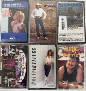 43 versiegelte / brandneue Country Musik Audio Kassetten (Titel siehe Fotos) - Bild 1 von 8