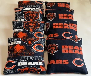 8 CHICAGO BEARS CORNHOLE SITZSÄCKE BAGGO HECKKLAPPE WERFEN SPIELVERORDNUNG QUALITÄT - Bild 1 von 1