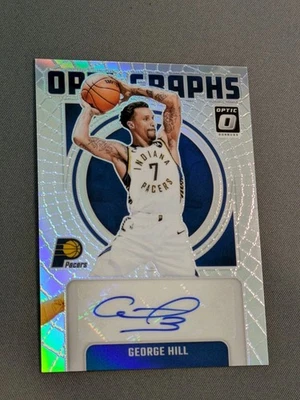 Donruss Optic 2024-25 - George Hill Optigraphs Auto Silver Holo 24/35 - Pacers  Foto 1 de 4