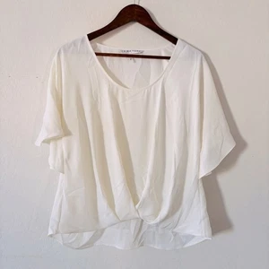Blusa para mujer Trina Turk blanca crema talla mediana - Imagen 1 de 6
