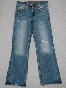 LG17411 **AMERICAN EAGLE** LOW RISE BOOT JEANS 26x28 (msr 28"x28.5") DISTRESSED! - Picture 1 of 5