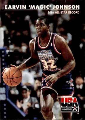1992 SKYBOX USA MAGIC JOHNSON 34 MINT BASKETBALL USA - Image 1 of 2