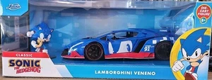 Sonic The Hedgehog Lamborghini Veneno 1:24 Scale Exclusive Diecast Vehicle - Picture 1 of 3