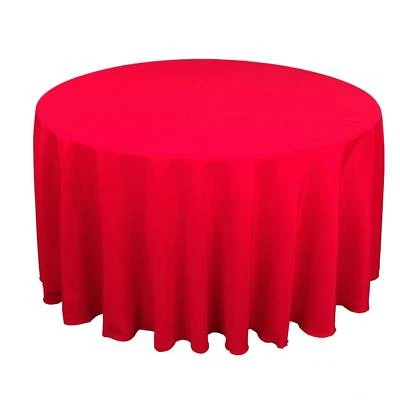 10 Round 120" Polyester Tablecloths 5ft Table Cover High Quality Made in USA - Image 1 of 2