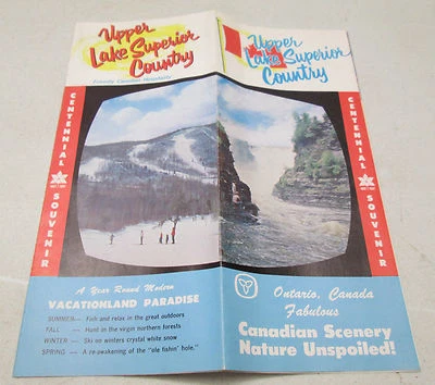 De colección Upper Lake Superior Country 1967 Ontario Canadá Centenario Souvenir Foto 1 de 4
