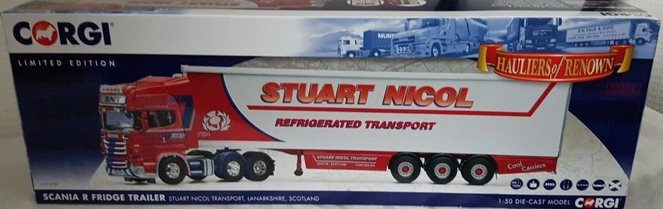 Corgi CC13750,Scania R Fridge Trailer.Stuart Nicol Transport  , 1:50 - Image 1 of 1