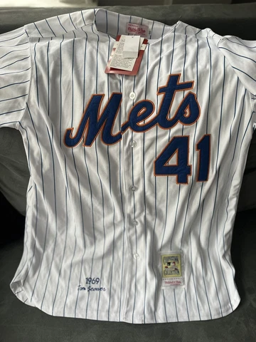 New York Mets Tom Seaver #41 Mitchell & Ness MLB 1969 Authentic Jersey size 50 Cover