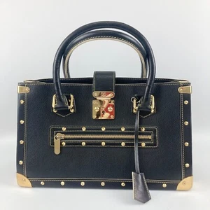 LOUIS VUITTON M91812 Fabuleau Suhari Leather Noir Black Studs Tote Bag Ladies - Picture 1 of 15