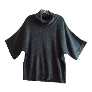 AB Studio maglione collo incrociato donna grande grigio maniche corte - Foto 1 di 11