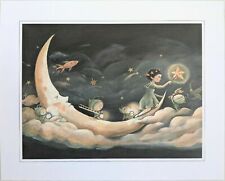 Dream World Emily Winfield Martin Sleeping Moon 8"x10" Art Illustration Print