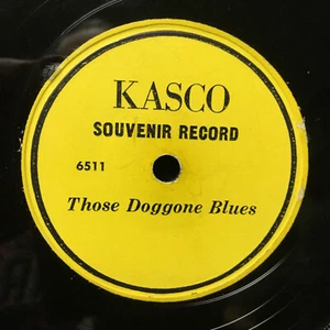 78 RPM Those Doggone Blues KASCO SOUVENIR RECORD 1950's Dog Food Promo Jukebox - Picture 1 of 6