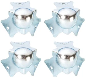4x ADAM HALL 4113 Kugelecken klein gestuft 39 mm Schutz Kisten Metall Ecken Ecke - Picture 1 of 3