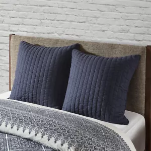 Funda de Almohada Decorativa Cuadrada Euro Sham Acolchada 100% Algodón Tinta+Ivy 26" - Imagen 1 de 26