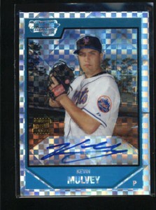 KEVIN MULVEY 2007 BOWMAN CHROME XFRACTOR AUTOGRAPH AUTO ROOKIE #024/225 AD5957