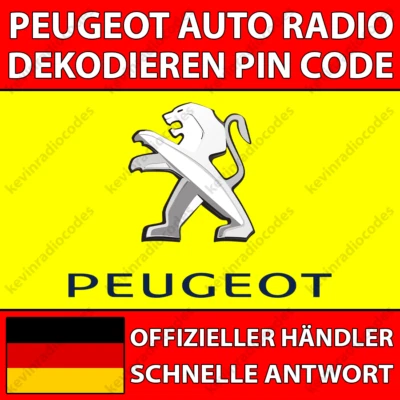 ✅PEUGEOT RADIO DECODING PIN CODE 108 2008 206 208 3008 308 408 5008 508 BOXER✅ - Image 1 of 4