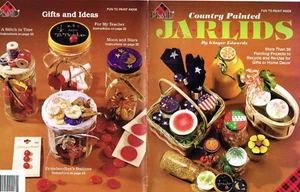 Painting Book Country Painted Jar Lids 30 Lid  Projects 1996 VTG Ginger Edwards - Picture 1 of 1