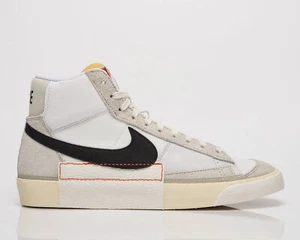 DQ7673-100 Herren Nike Blazer '77 Pro Club Weiß Schwarz Turnschuhe Sneakers - Picture 1 of 10