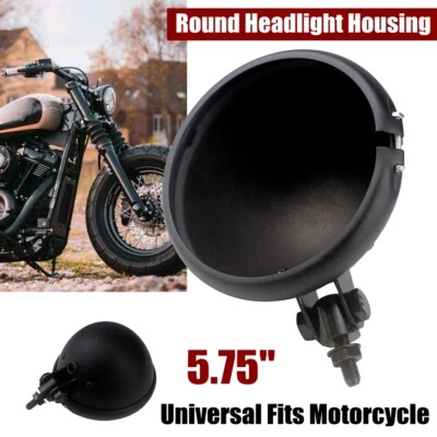 For Harley Dyna Street Bob 5.75" Headlamp Headlight Bottom Mount Housing Bucket - Image 1 of 4