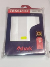 SHARK - TENDA DA DOCCIA COMPLETA DI GANCI IN TESSUTO LINEA "RASO" 240x200h cm...