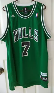 Adidas ST. PATRICK DAY Chicago Bulls #7 Ben Gordon Jersey Men's Size XXL Vintage - Picture 1 of 11