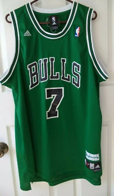 Camiseta Adidas St. Patrick Day Chicago Bulls #7 Ben Gordon para hombre talla XXL vintage Foto 1 de 4