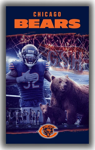 Chicago Bears Football Team Memorable Flag 90x150cm 3x5ft Fan best banner Cover