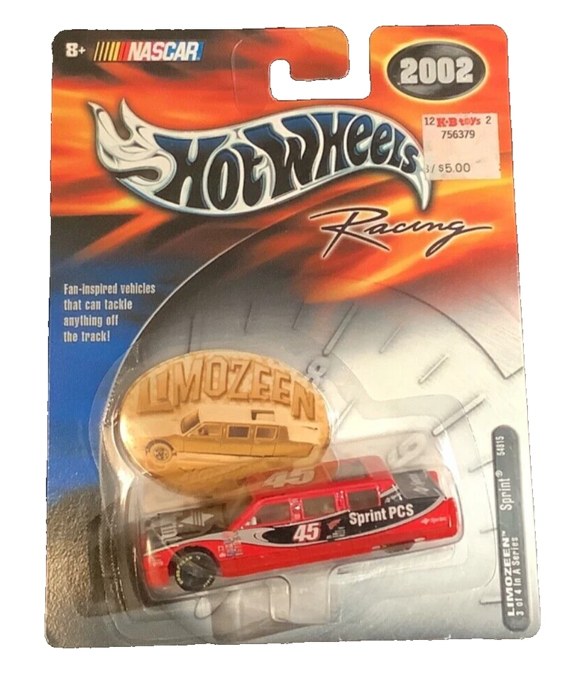 Hot Wheels 2002 Racing Nascar Limozeen #45 Sprint Car 1:64