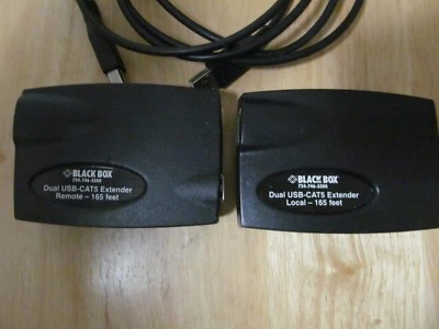 CAJA NEGRA IC246A-R2 EXTENSOR USB-CAT5 SIMPLE/DUAL 165 FT en buen estado de funcionamiento Foto 1 de 2
